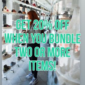 BUNDLE TWO OR MORE ITEMS AND RECEIVE 20% OFF!!